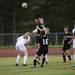 Huron senior Mackenzie Stites heads a ball during the game against Skyline on Thursday, May 30. Daniel Brenner I AnnArbor.com